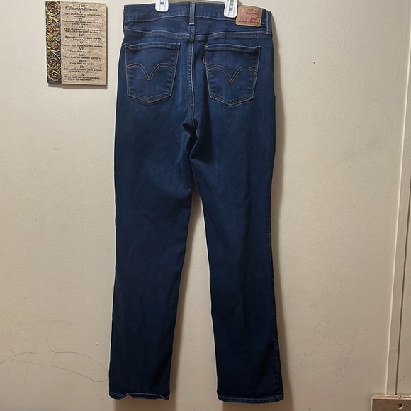 Levi jeans 505 straight size 8 medium wash womens - Picture 6 of 9